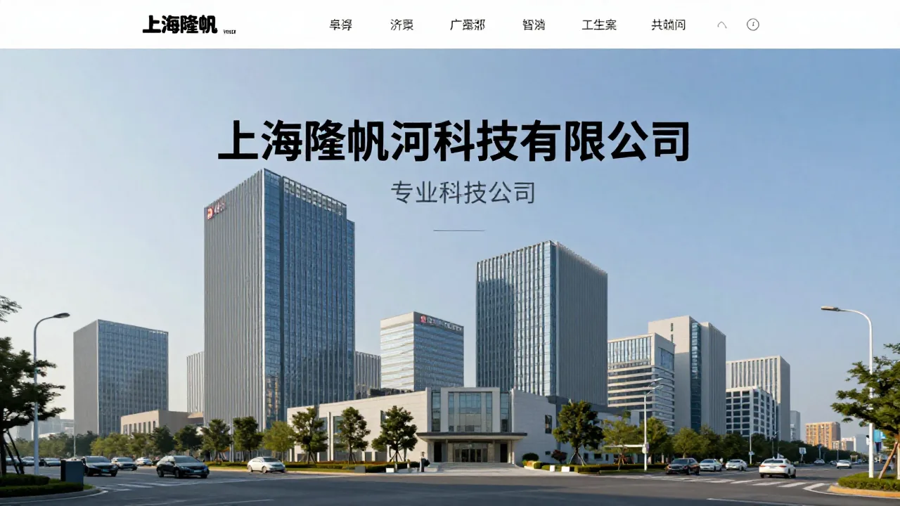 上海隆帆河科技有限公司 首页主视觉